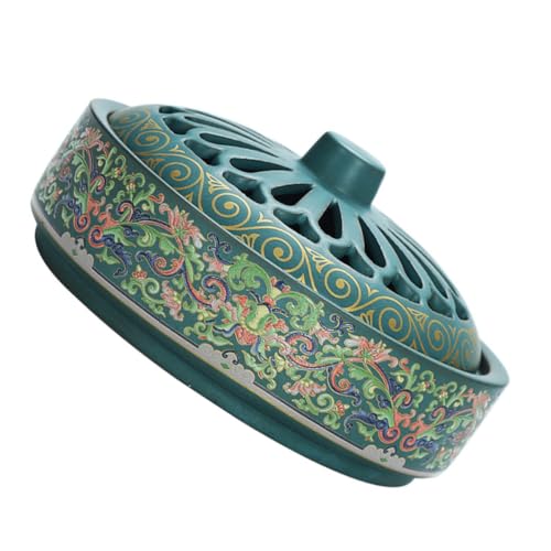 Brûleur de parfum céramique verte purification air maison - 2
