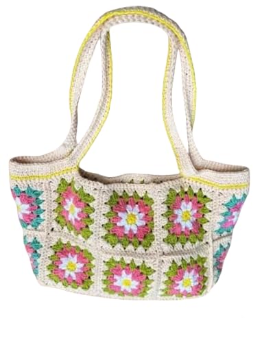 Sac fourre-tout fait à la main romantique à fleurs roses