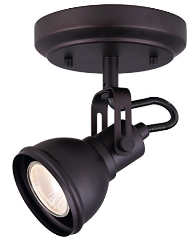 Image of CANARM ICW622A01ORB10 LTD Polo 1 Light Ceiling /Wall, Oil Rubbed Bronze with Adjustable Head , Oil-rubbed Bronze