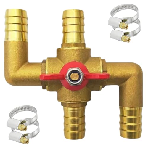 4-Way Automobile Integrated Heating Water Manual Control Valve, 5/8"(16mm)