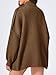 Saodimallsu Womens Oversized Cardigans Long Lantern Sleeve Button Down Chunky Knit Loose Fall Sweater Coats Coffee