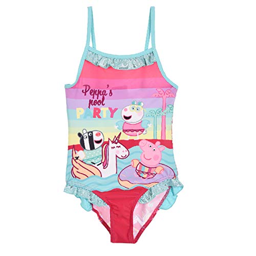 Peppa Wutz Peppa Pig - Bañador para mujer De Color Azul 98 cm
