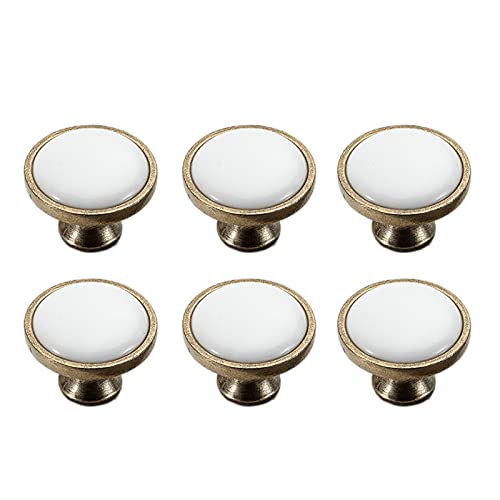 LOVIVER 6x puxadores de armário de cerâmica puxadores para móveis domésticos guarda-roupa gaveta arm