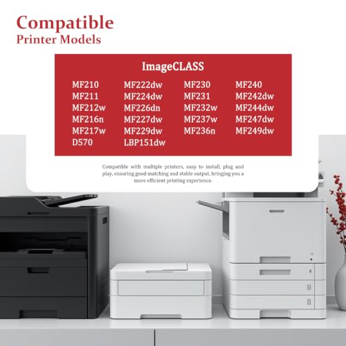 Image of 137 Black Toner Cartridge 2-Pack Replacement for Canon CRG-137 Toner | Compatible with imageCLASS MF210 MF220 MF230 MF240 Series, LBP151dw, D570 Printer, 9435B001AA