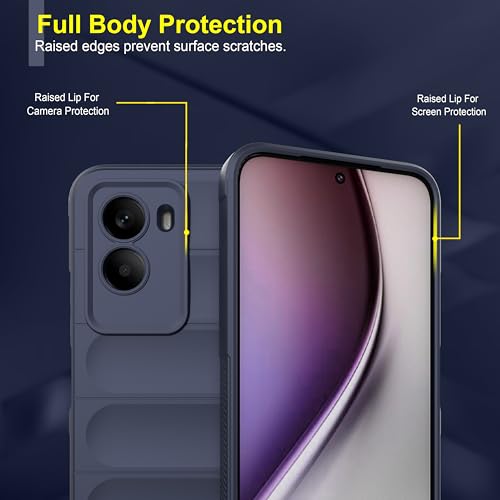 Image of Zapcase Back Case Cover for Poco M7 Plus 5G | Compatible for Poco M7 Plus 5G Back Cover | Liquid Silicon Magic Case with Camera Protection | Sapphire