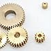 BELTXTROPHE 5pcs 0.2 Module 30 Teeth Brass Flat Spur Gear 6.4mm Diameter 1.2mm Thickness 0.2M 30T Straight Teeth Motor Pinion Industry(2mm Tight fit)