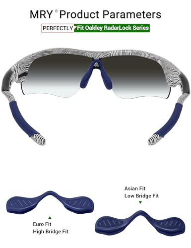Image of Mryok Replacement Earsocks Nosepieces Kits for Oakley RadarLock Path /RadarLock XL /RadarLock Edge /RadarLock Pitch - Options