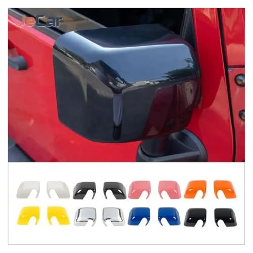 Carcasa de espejo para Jeep Wrangler JK que cubre arañazos exteriores 2
