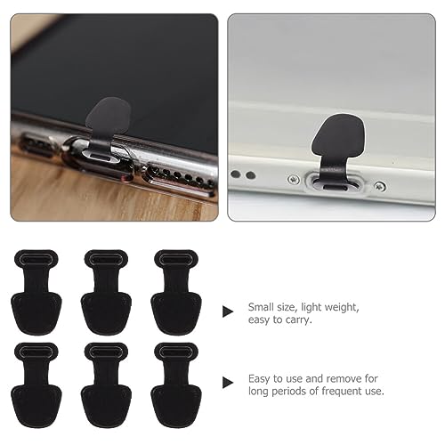 Hemobllo 6 Unidades Plugue De Alimentação De Silicone Capa Protetora Usb c Plugues De Poeira Tipo c