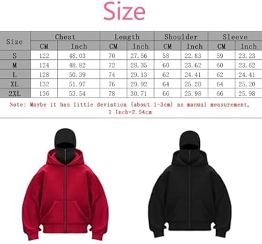 Balaclava Hoodie Zipper, Double Hooded Zip Jacket Wind-resistant