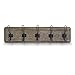 HBCY Creations Weathered Rustic Coat Rack Wall Mount with 5 Hooks, Solid Pine Wood 24 inch Wall Hooks for Entryway, Mudroom, Hallway, Bathroom - Vintage Farmhouse Style Wall Mounted Towel Rack