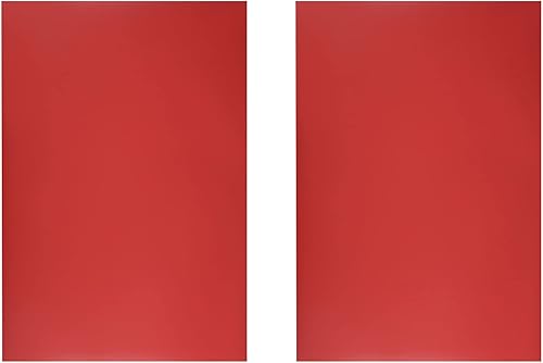 Rebower Tablero magnético de hoja magnética de borrado en seco, 11.7 x 8 pulgadasrojopaquete de 2