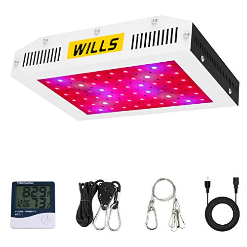 WILLS Upgraded Led Grow Lights 600W Full Spectrum with Veg & Bloom Double