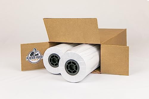 20lb Uncoated Inkjet Bond Paper, 36" x 300', 2" core, 2 rolls per box