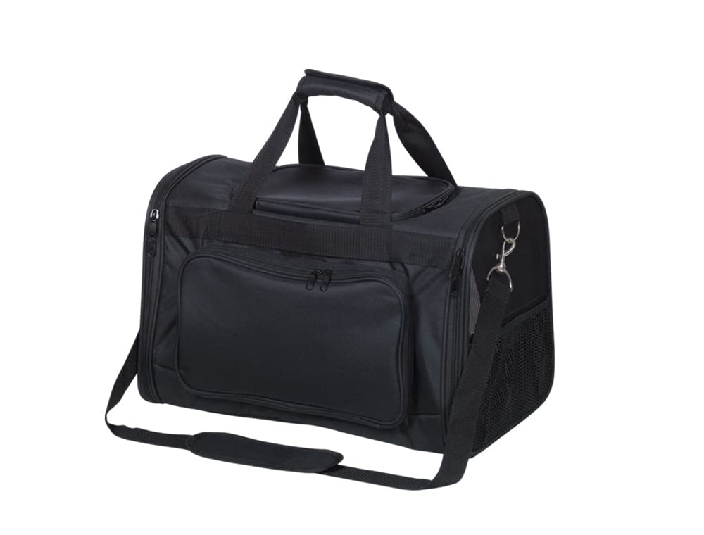 Bolsa Nabor Nobby compacta de 46x28x29 cm con ventilación óptima y acabados en negro