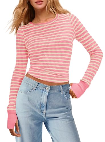 Pink and Yellow Ombre Long Sleeve Shirt