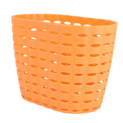 MOTHNUR 用自転車フロントバスケット 軽量着脱式プラスチック製 耐水耐傷ストラップ付きハンドルバー収納かご キッズ向け通学 お出かけ用