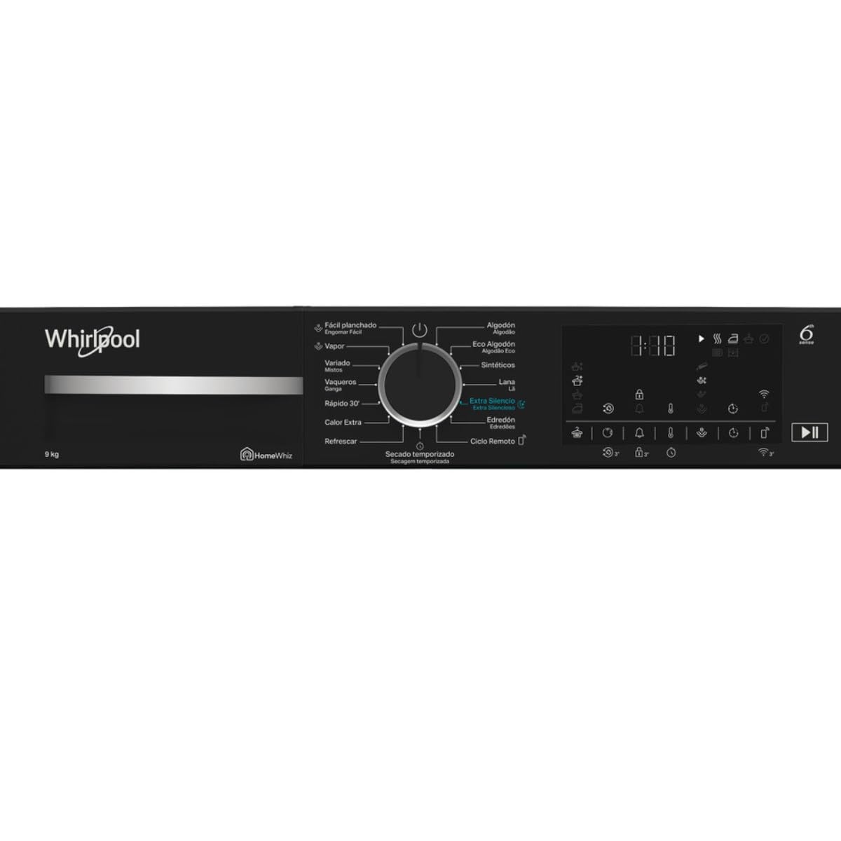 Whirlpool Secadora Bomba de Calor Libre Instalación C WD 96M WBR SPT, 9 kg, Clase C, Blanca