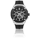  Cerruti 1881 Herren Razzuolo CRA28902 Schwarz Silikonarmband 44 mm