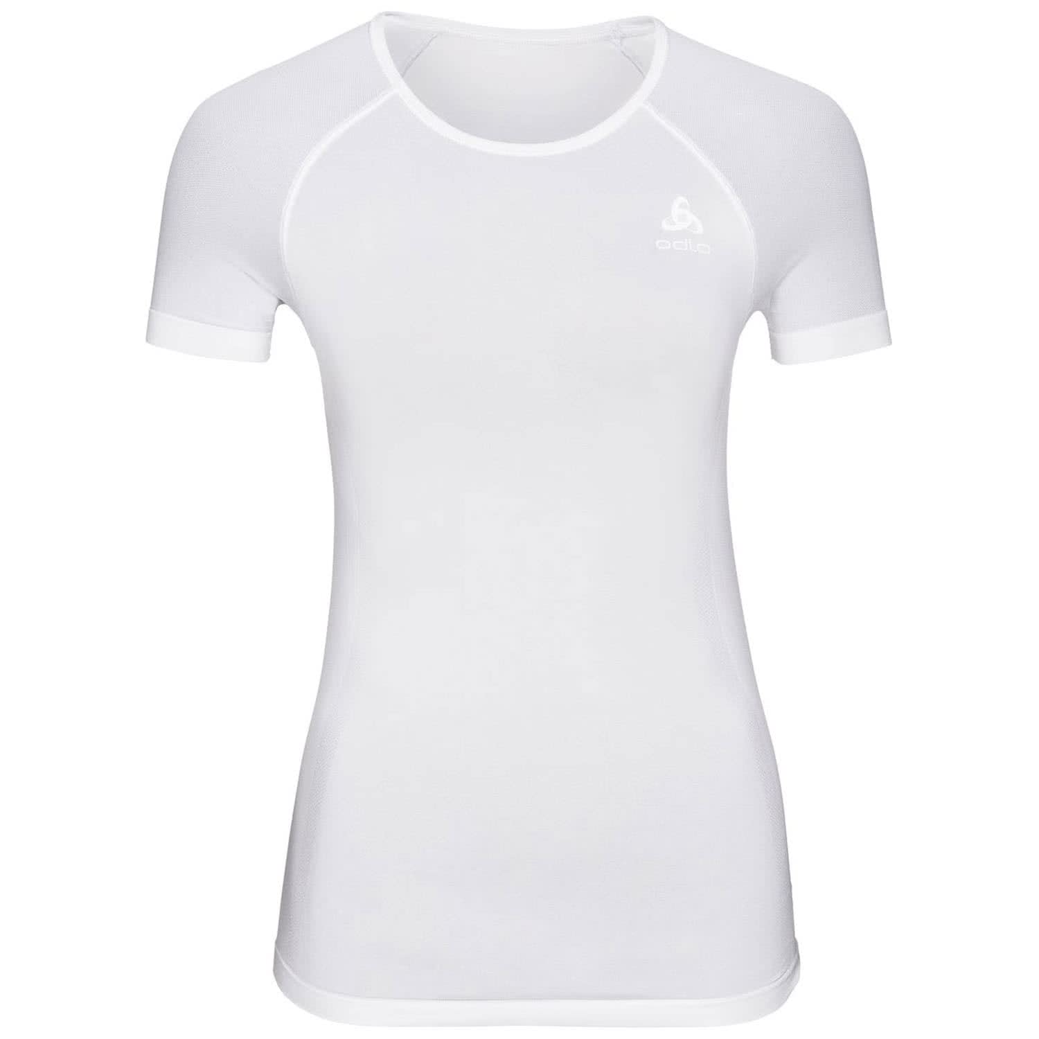 Odlo Damen BL TOP Crew Neck s/s Performance X-Light, White, L