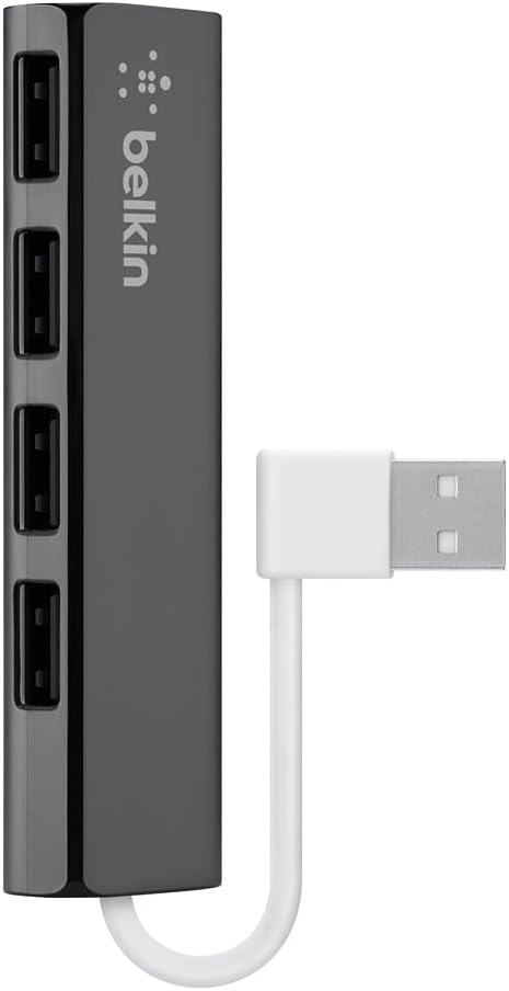Belkin USB Hub USB 3.0, 4-Ports USB Splitter Power Hub Adapter USB Extension