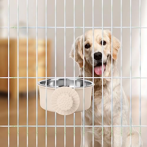 Futternapf für Haustiere, herausnehmbarer Edelstahlnapf, Abnehmbarer Hundenapf für Hunde, Katzen, kleine Tiere (grau)