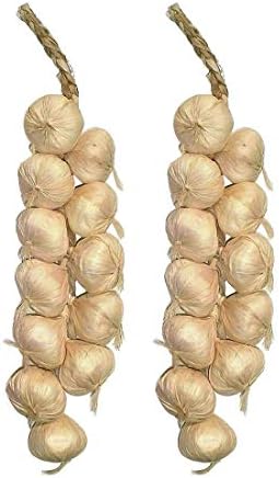 SpeedDa 2Pack Kitchen Garden Indoor Decor Artificial Garlic Strings