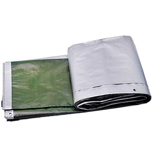 Lona impermeable de alta densidad OKUOKA de 2x2m, la lona protectora plateada premium 2