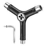 Chave Para Skate Y Cossinete Preta Refaz A Rosca Eixo Aço