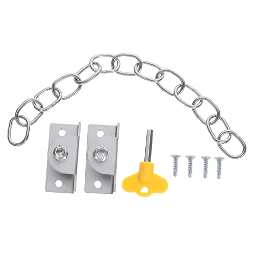 SEWACC Stainless Steel Window Locks Safety Chain Door Locks Child Proof Door Window Chain Guards