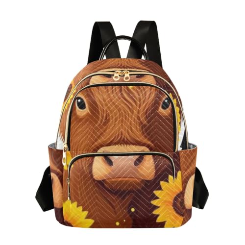 Sac à dos imprimé Wudan avec bretelles confortables pour escapade et loisirs
