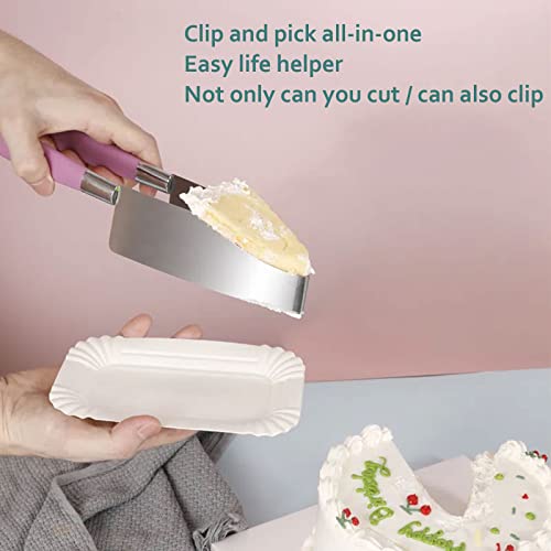 Chqlpbf 2Pcs Cake Knife Slicer,Stainless Steel Cake Server,Pie Server,Cake Cutter,For Birthday Party Wedding And All The Events,Cakes, Pie, Desserts And Pizza #TOP1