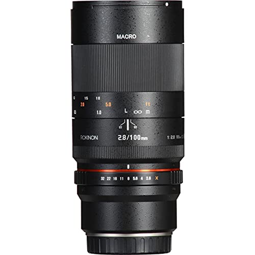 Rokinon 100mm F2.8 Full Frame Macro Lens for Canon EF