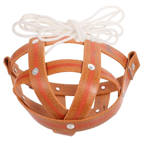 Muselière en cuir pour chevaux et bovins usage agricole avec longe