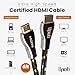 uptab Certified HDMI Cable 10FT (HDMI 2.1 10K 8K) Ultra High Speed HDMI HDR 48Gbps eARC VRR Dolby Atmos Vision for PS5 Xbox Series X RTX 4090 Apple TV 4K Roku Fire Sony LG (10FT/3M)