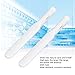 2 Pieces Omnidirectional Antenna Dual Band 2.4GHz 5.8GHz Frequency SMA Male Connector White Foldable Glue Stick Design for Network Image Transmission and Industrial Status (White)