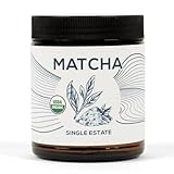 One Farm by WAAYB Organic Matcha Powder, 40 Servings, Single Estate Green Tea Powder, Non-GMO, Fair-Trade, Vegan, Gluten Free, Clean Energy and Focus in a Resealable Glass Jar