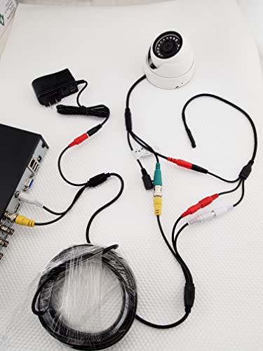 Evertech Hd 1080P Hybrid Ahd/Tvi/Cvi/Analog Indoor/Outdoor Dome Security Camera With 50 Feet Premade Cable, Cctv Microphone And 12V Dc Power Adapter #TOP4