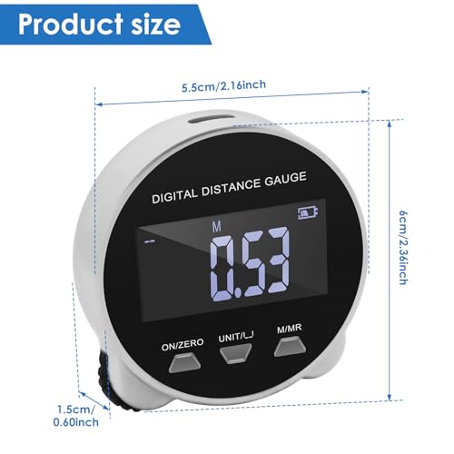 Cinta Métrica Digital con Pantalla LCD y USB Recargable miniatura 2