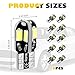 Purthog 10PCS T10 Interior Car Lights,5630 8SMD Car T10 LED Bulb with High Brightness as Map/Reading/LED License Plate Light Bulbs,12V Inside Cars Lights Bulb Cars Accessories