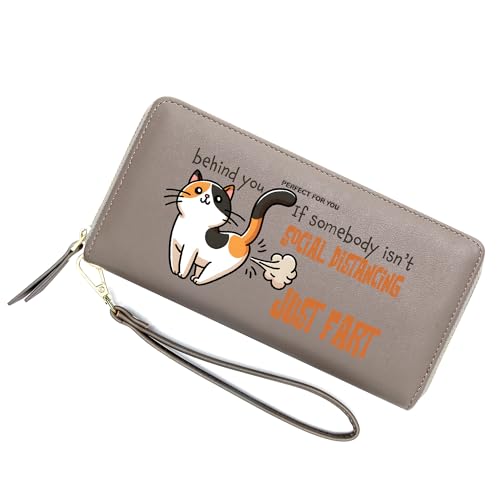 ZRTARY Personalized Cat Women Wallets,Birthday Gift,Holiday Gift for Friend,Valentine's Day Gift for Wife,Mother,Daughter,Ladies 1304k
