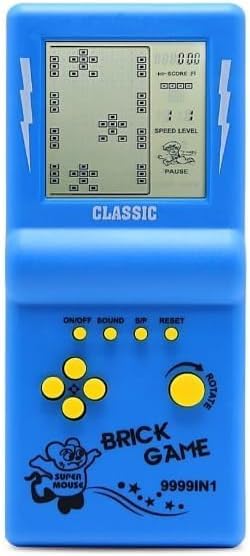 Console Tetris Classic, console portatile retrò con oltre 20 giochi integrati, schermo da 3,5 pollici - Blu