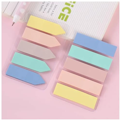 KRYTONE�200 Pieces Pastel Color Page Markers Sticky Index Tabs Book Sticky Tabs Arrow Flag Tabs Sticky Notes Small Sticky Tabs Color Bible Tabs for Highlighters, Markers, Label, Office School Supplies