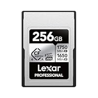 Lexar Professional Silver Series CFexpress 4.0 Typ A Karte 256GB, CFe Karte bis zu 1750MB/s Lesen, VPG200, 8K Video CF Card, Speicherkarte kompatibel mit Sony Alpha Sony FX Kameras