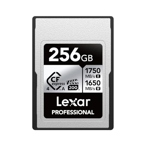 Lexar Professional Silver Series CFexpress 4.0 Type A Card 256GB, CFe Card up to 1750MB/s Read,...