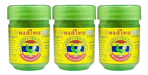 Hong Thai Inhaliermittel Hongthai Brand Inhalant Grüne Flasche - 3 x 40 g