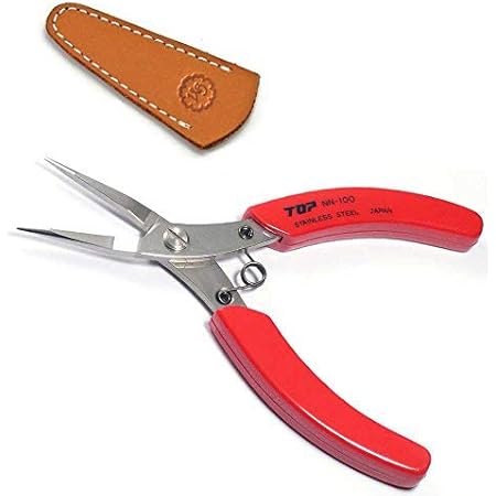 Amazon やっとこ 平やっとこ ビーズ アクセサリー 手芸 プラモデル 工具 日本製 オリジナル牛革キャップ付 グラスマーブル正規品 アクセサリー工具 通販