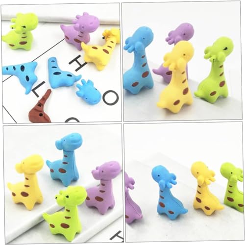 Image of AK Store (Pack of 4) 3D Cute Cartoon Shape Rubber Pencil Erasers, School Stationery for Kids, Boys Girls, Birthday Return Gifts (Giraffe)