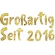 Glitzer-Banner mit Aufschrift Großartig Seit 2016 Party-Dekorationen und Zubehör für 9. Geburtstag