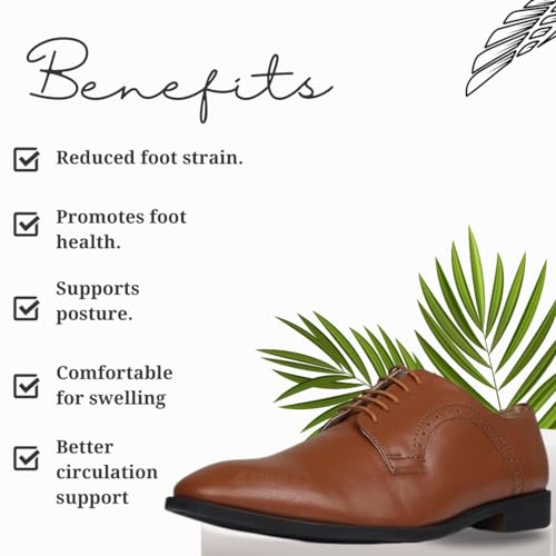 Image of Formal Oxford Shoes for Men Leather Office Dress Uniform Derby Shoes for Men